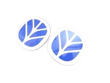 2X Bleu Décalque Emblème