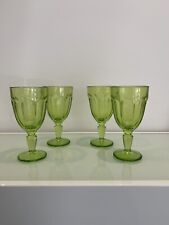 Verre À Vin Vintage Vert Provençal H 16cm Comme Luminarc,arcopal