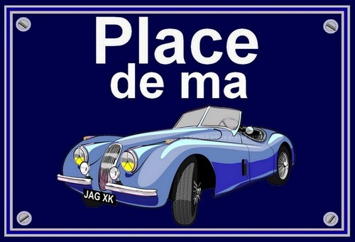 Plaque place ma jaguar xk - plaque,