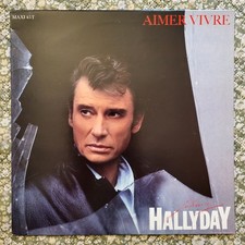 Johnny Hallyday ‎ Aimer Vivre - Rare Maxi 45T  1985 NEUF Jamais Joué, MINT !