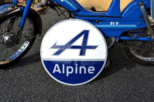 Plaque émaillée alpine - plaque,