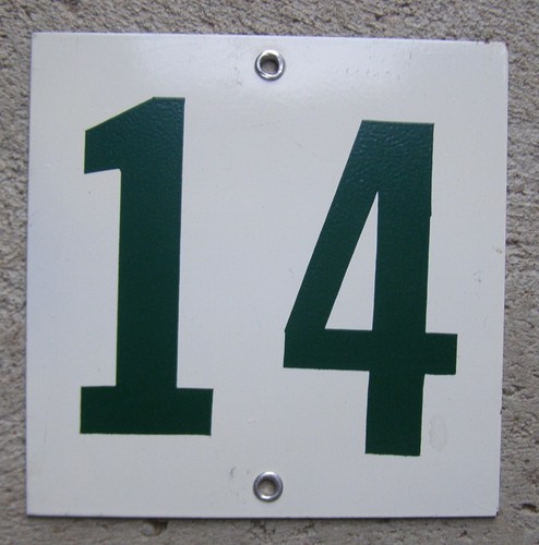 Ancienne plaque tôle peinte