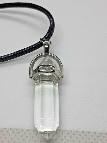 Pendentif hexagonal cristal - hexagonal, en