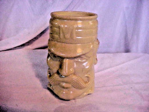 Avon empty glass tankard - glass,