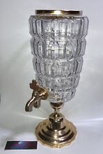 Fontaine Whisky Vintage Corps Cristal + Pied Années 50 Antiquité Made In France