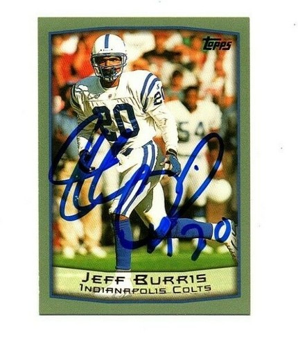 Jeff burris signed autograph - jeff,