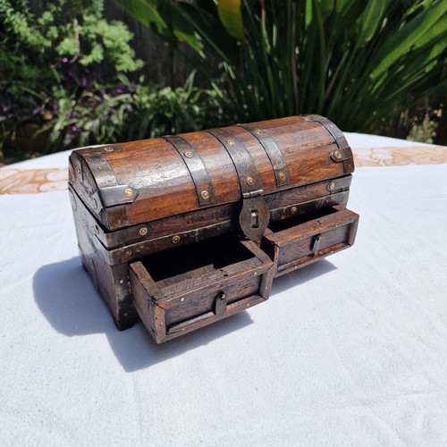 Coffret ancien bois massif - ancien,