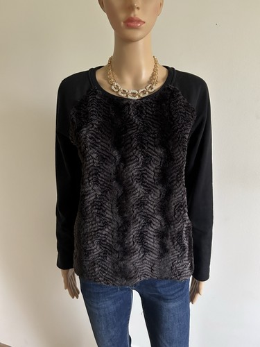 Sweat noir avec fausse