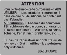 STICKERS - Entretien