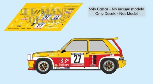 Décal renault maxi turbo - 5,