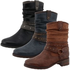 Mustang Bottines Pour Femmes Avec Bandes Décoratives 15M0062003