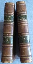 Chefs d'oeuvre de Pierre Corneille, tomes 2 et 3. in 16°, 1824. Demi-cuir