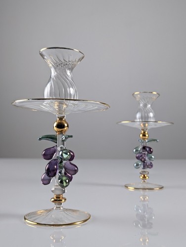 Paire lustres verre - lustres,