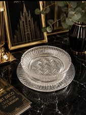 Coupe verre & plateau argenté
