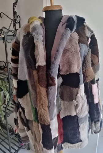 Manteau fourrure lapin rex - fourrure,