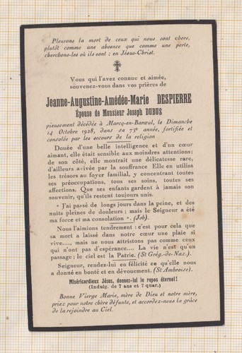 23d334 image pieuse mortuaire - pieuse,