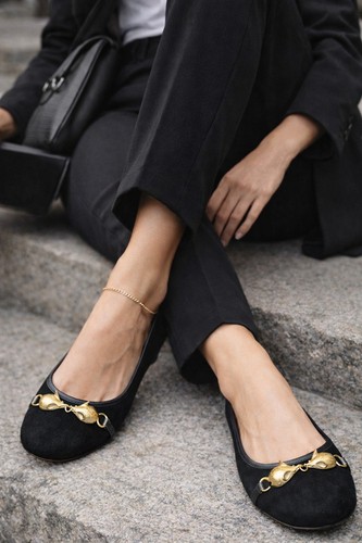 Marc jacobs black suede - jacobs, ballet