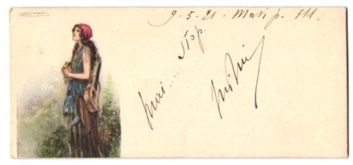Mini carte postale - , belle
