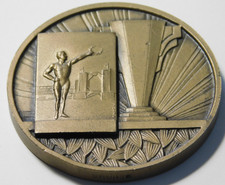 1959 AUGIS sports MEDAILLE en BRONZE coupe palme RECOMPENSE SPORTIVE competition