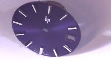 MONTRE LIP CADRAN DE DIAM. 28 mm BLEU EN METAL ROND INDEX CHROME
