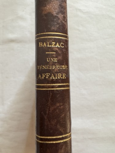 Une ténébreuse affaire - ;, un