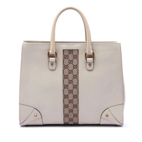 Gucci cuir veau gg - et, toile