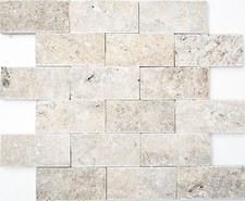 Travertin Mosaïque Beige Gris