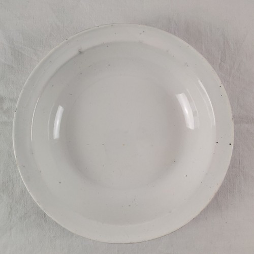 Plat rond faïence - plat, en