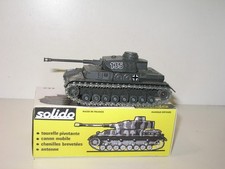 SOLIDO, Char allemand panzer IV numéroté 135 noir,  militaire de 74'