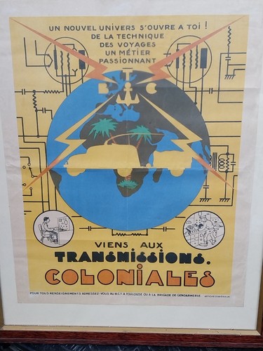 Affiche ancienne transmissions - affiche,