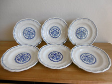 SIX ASSIETTES CREUSES FAIENCE