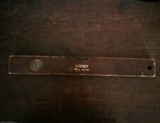 Ancien Niveau À Bulle RONDY En Bois Et Laiton Long. 40 cm Réf. 3435