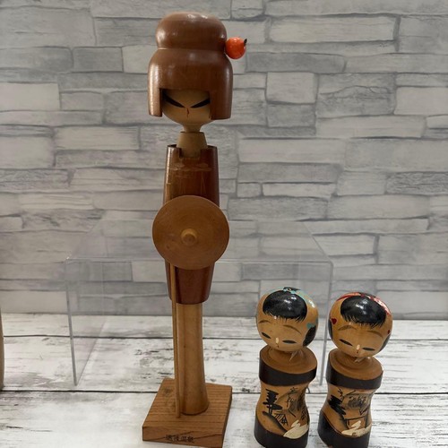 Traditional kokeshi doll set - traditional,