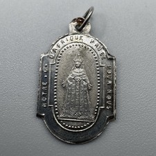Médaille religieuse ancienne " Notre Dame D’Afrique " - Argent Massif