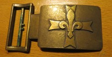 BOUCLE CEINTURON ECLAIREUR SCOUT DE FRANCE FLEUR DE LYS  Marque CARRICK PARIS