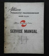 1956-61 Detroit Diesel Allison TG-602 Torqmatic Transmissions Service Manuel