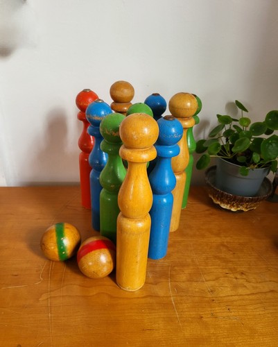 Ancien jeu quille bois 2 - ancien,