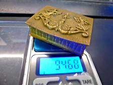 boite Directoire dorée au mercure au Cupidon et décor de palmettes,65x45mm,P95g