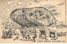 Militaire - Guerre 1914-18 - Gott Strafe England - Char - Dessin n°15 - M. Cr
