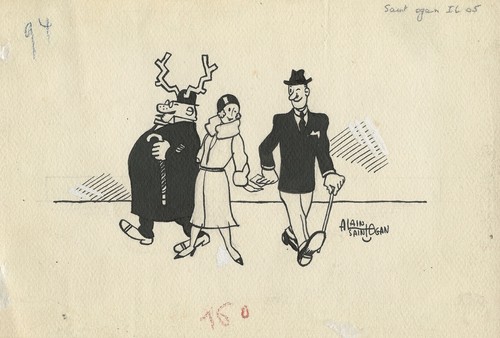 Dessin original alain - original,