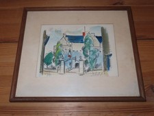 Tableau Lithographie signée