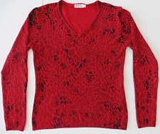 Pull imprime guepard rouge et