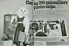 PUBLICITÉ PRESSE 1967 700 QUINCAILLIERS PILOTES UNIPA POLYREX PEUGEOT GAZ - CHAT