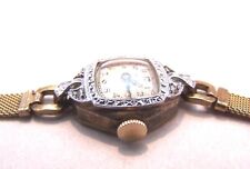 Vtg 40's BULOVA Swiss Diamonds