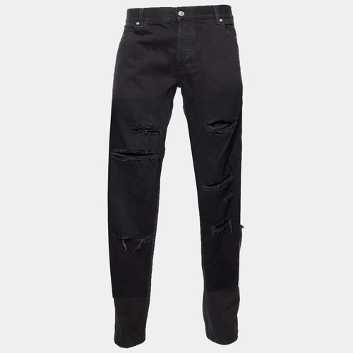 Jean droit denim noir - jean,