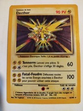 Carte Pokemon Electhor 16/102 Rare Holo Set De Base Wizards Français Occasion