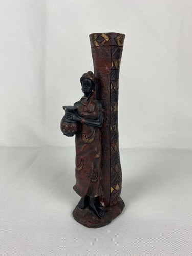 Joli vase avec sculpture femme - vase,