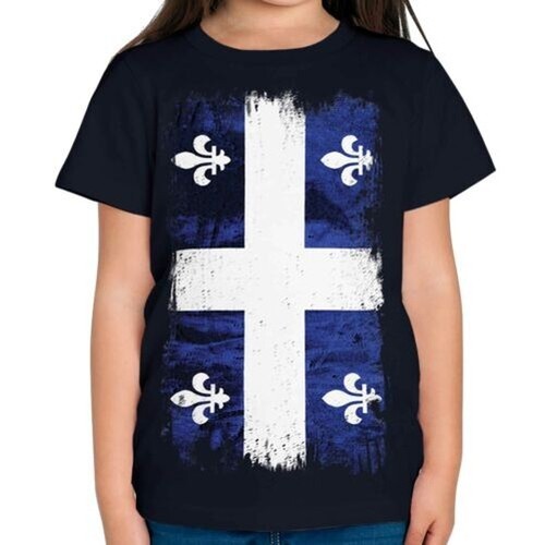 Quebec drapeau grunge - drapeau, enfants