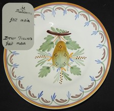 Assiette  XXème Faïence de