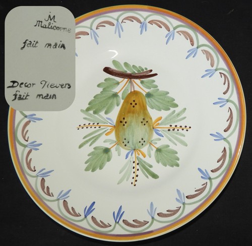 Assiette xxème faïence de - faïence,